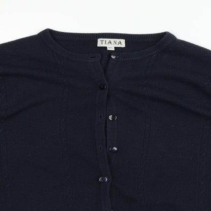 tiana Womens Blue   Cardigan Jumper Size M