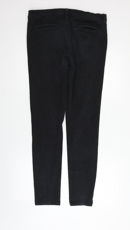 Womens UK Size 34 in Topman Regular Fit  Black Trousers