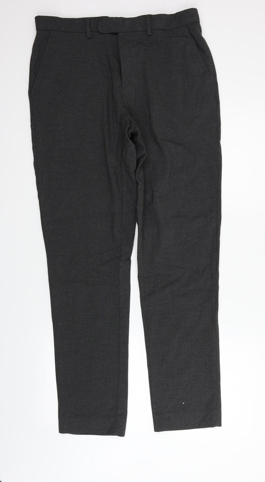 Matalan Mens Grey   Trousers  Size 32 in L33 in