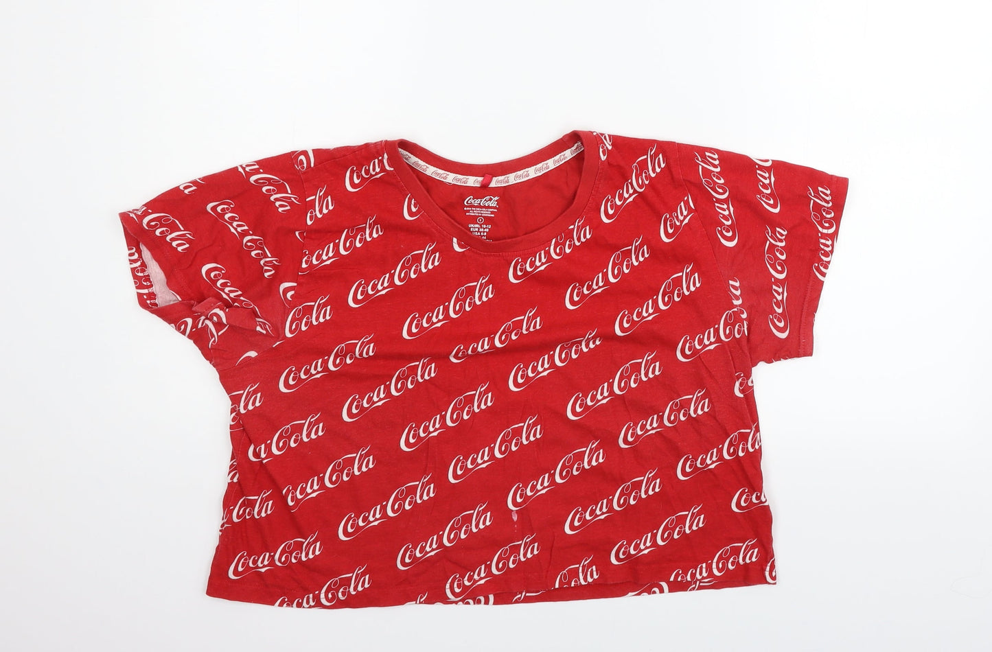 LOVE TO LOUNGE Womens Red Solid  Top Pyjama Top Size S