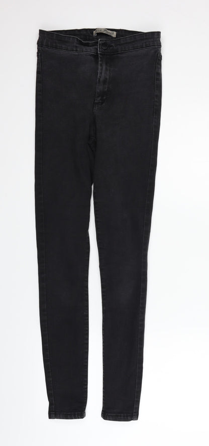 Womens UK Size 10 deniem & co Regular Fit Straight Black Jeans