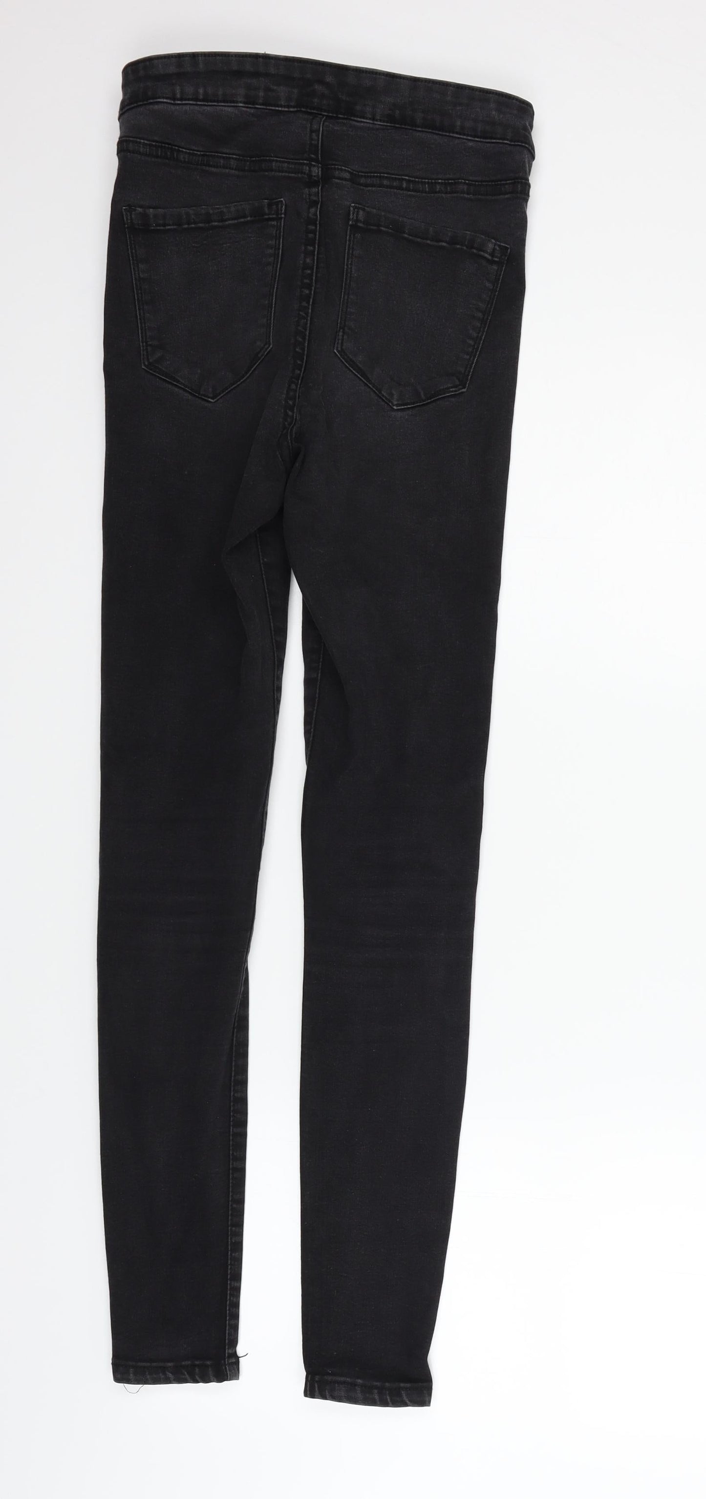 Womens UK Size 10 deniem & co Regular Fit Straight Black Jeans