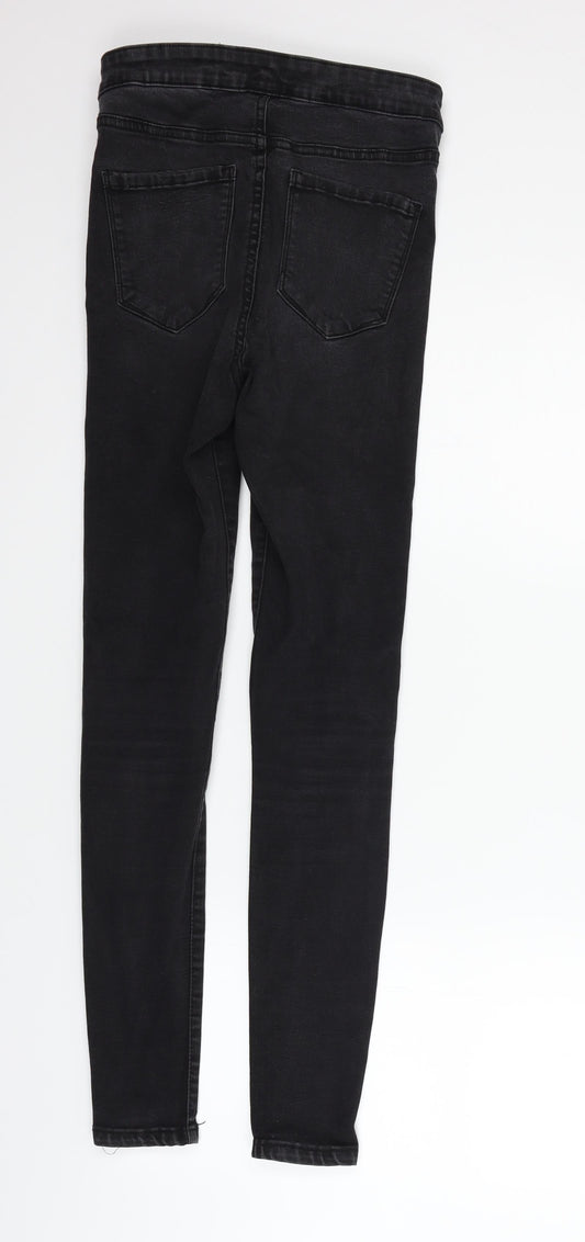 Womens UK Size 10 deniem & co Regular Fit Straight Black Jeans
