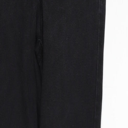 Womens UK Size 10 deniem & co Regular Fit Straight Black Jeans
