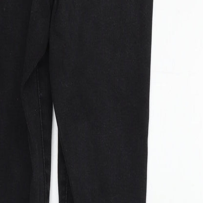 Womens UK Size 10 deniem & co Regular Fit Straight Black Jeans
