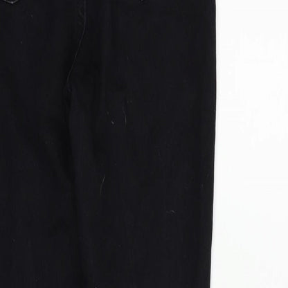 Boohoo Womens Black   Straight Jeans Size 10 L26 in