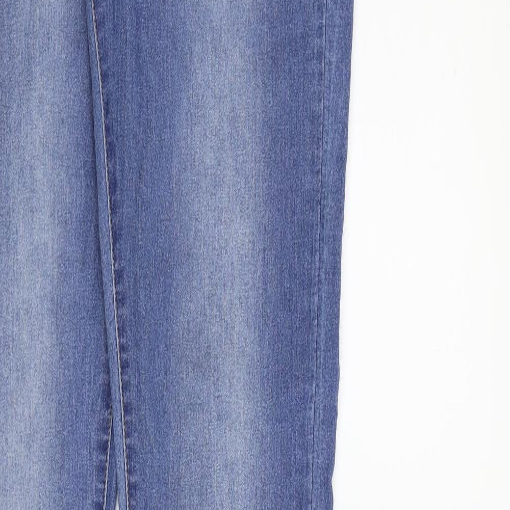 Boohoo Womens Blue   Skinny Jeans Size 10 L38.5 in