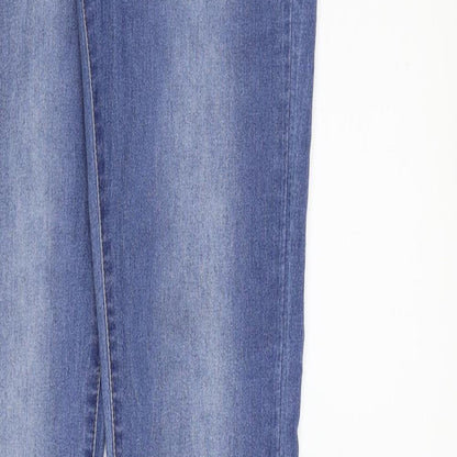 Boohoo Womens Blue   Skinny Jeans Size 10 L38.5 in