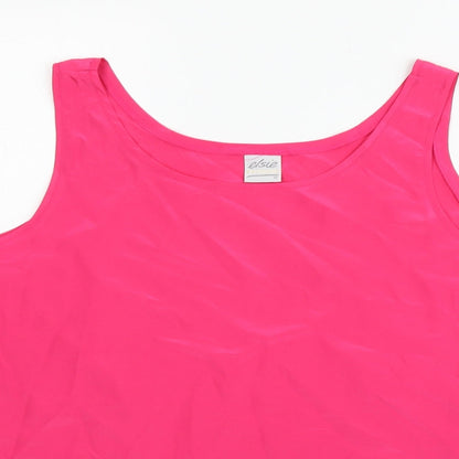 Elsie Whiteley Womens Pink   Basic Tank Size 10