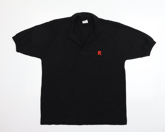 supa polos Mens Black    Polo Size XL