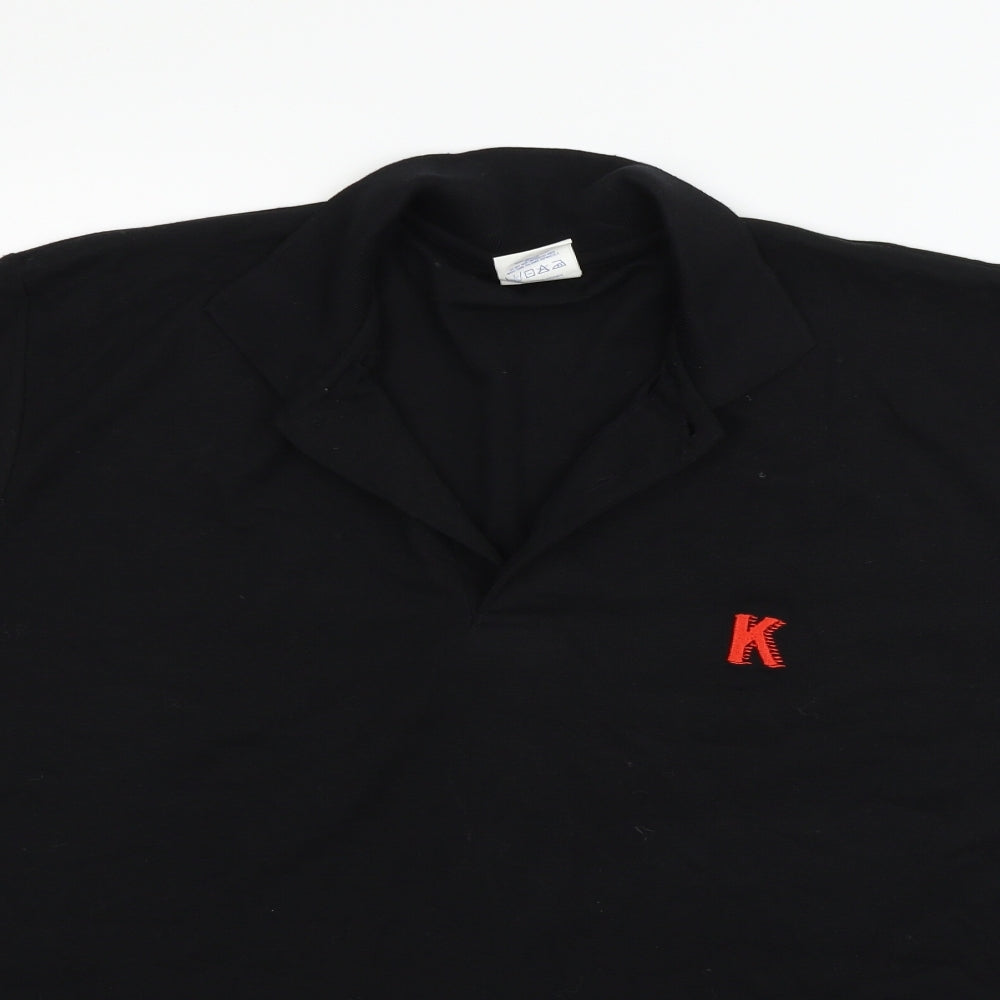 supa polos Mens Black    Polo Size XL