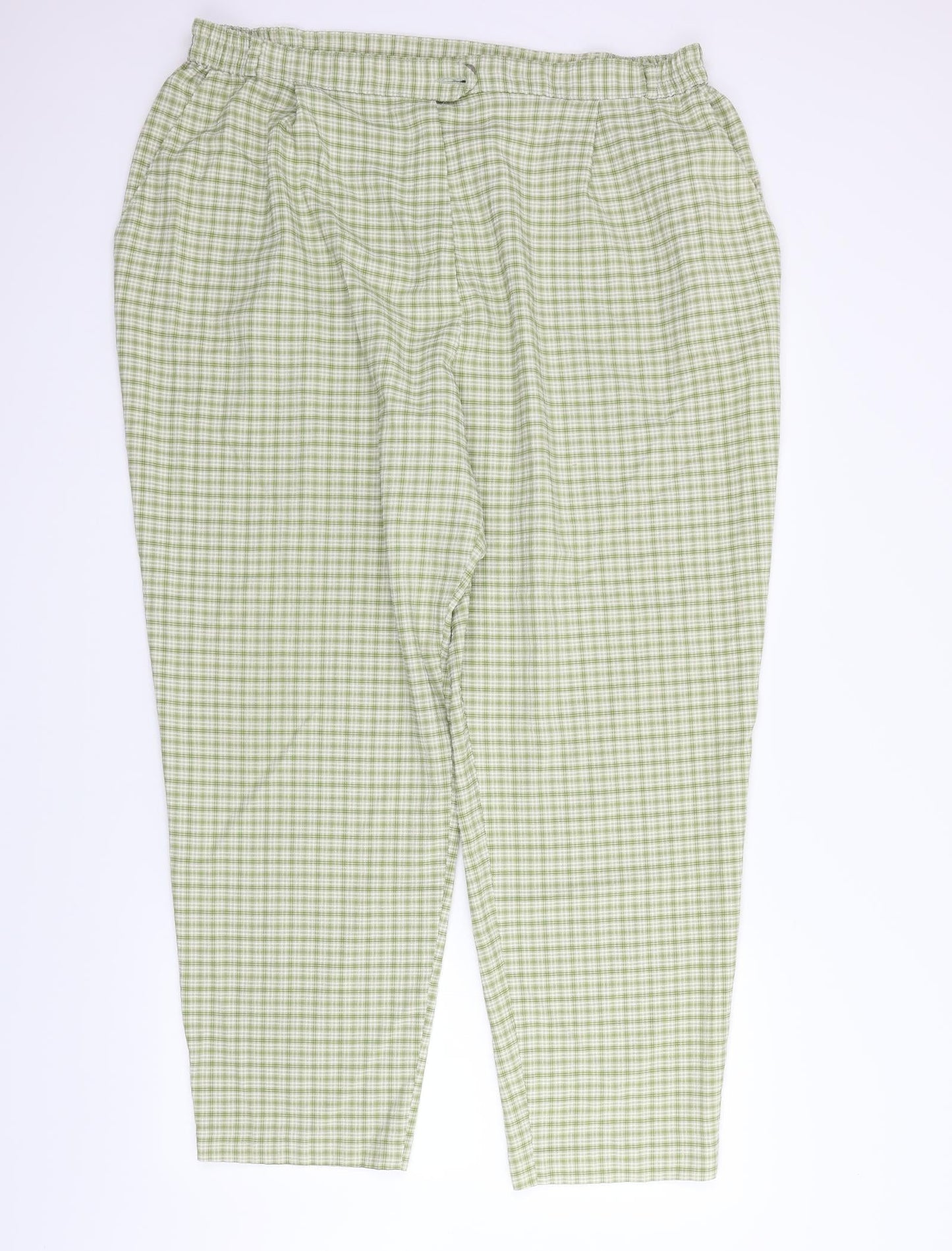 Womens UK Size 22 Marks and Spencer Regular Fit  Green Trousers
