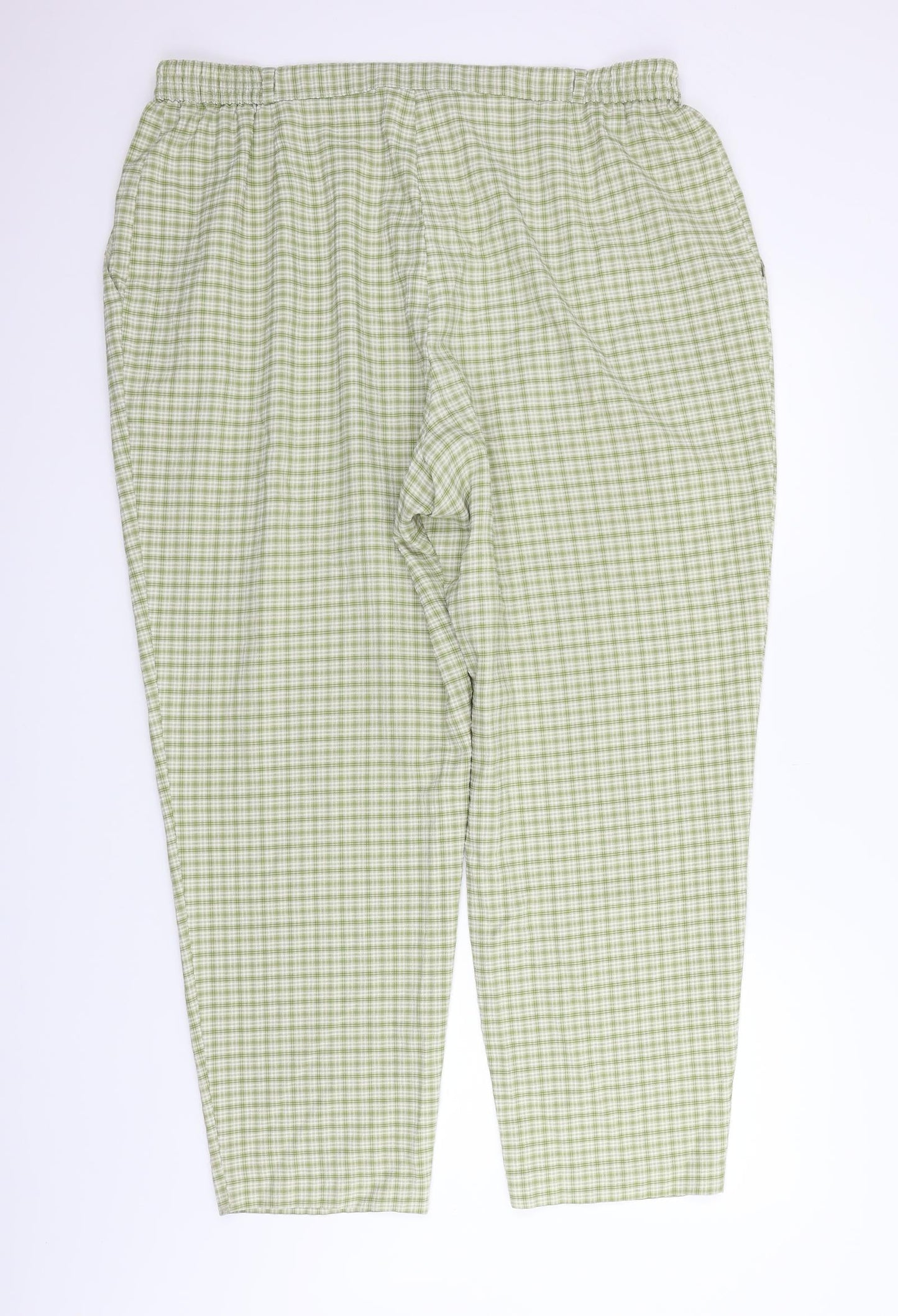 Womens UK Size 22 Marks and Spencer Regular Fit  Green Trousers