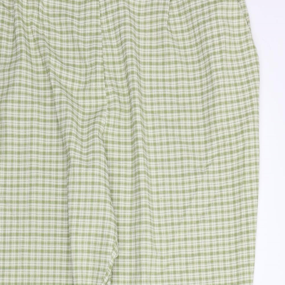 Womens UK Size 22 Marks and Spencer Regular Fit  Green Trousers