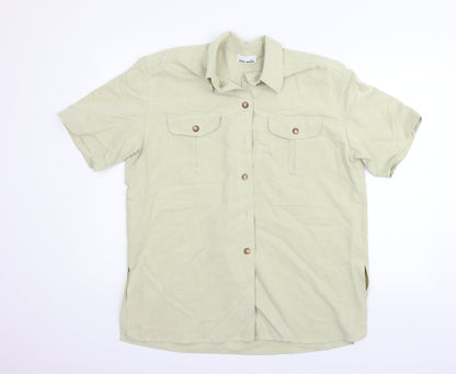 Womens UK Size 14 Gerry Weber Beige Basic Button-Up