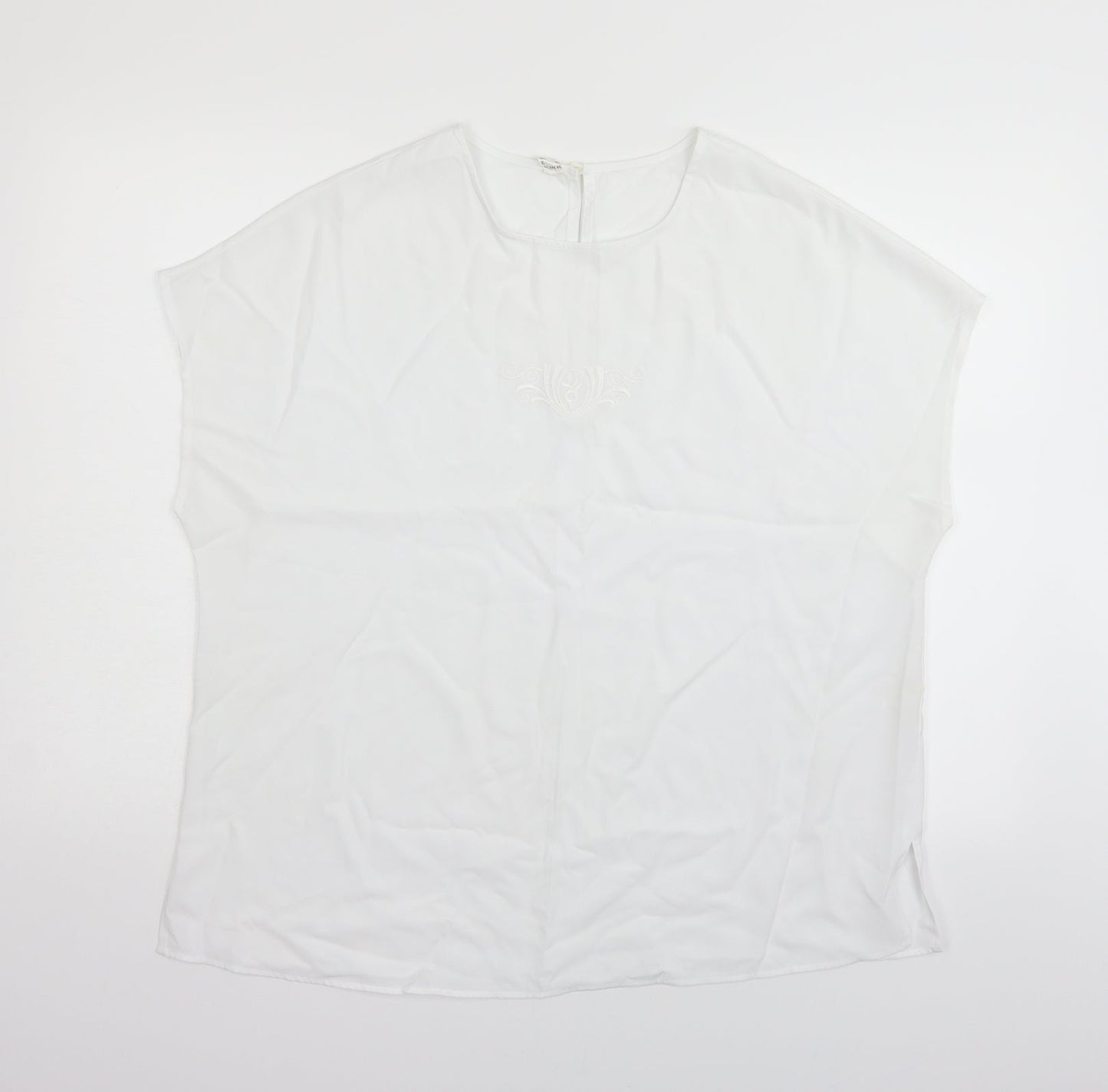 Womens UK Size 20 Preworn White Basic Blouse