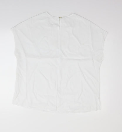 Womens UK Size 20 Preworn White Basic Blouse