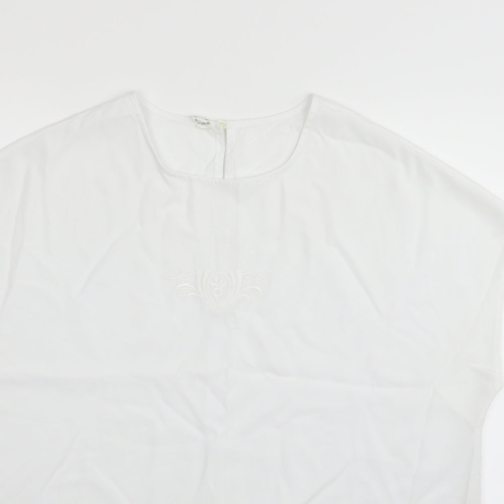 Womens UK Size 20 Preworn White Basic Blouse