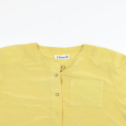 Hamells Womens Yellow   Basic Blouse Size 16