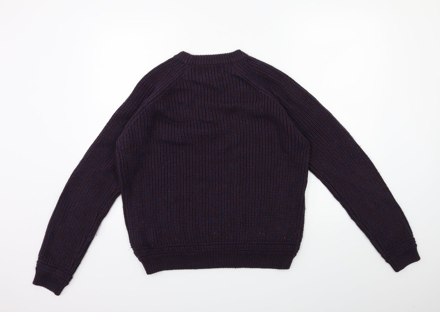 Topshop Mens Purple  Knit Pullover Jumper Size S