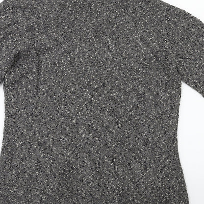 PLANET Womens Grey  Knit Cardigan Jumper Size S