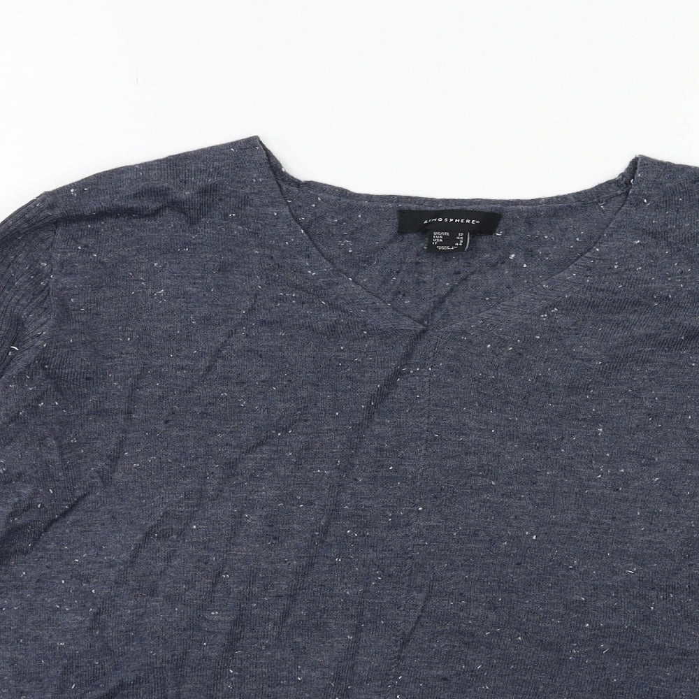Atmosphere Womens Blue  Knit Pullover Jumper Size 12