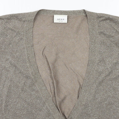 NEXT Womens Gold  Knit Pullover Jumper Size 16