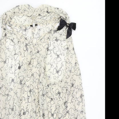 Womens UK Size 12 Newlook Beige Basic Blouse