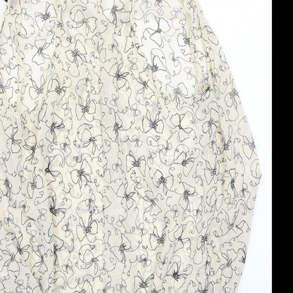 Womens UK Size 12 Newlook Beige Basic Blouse