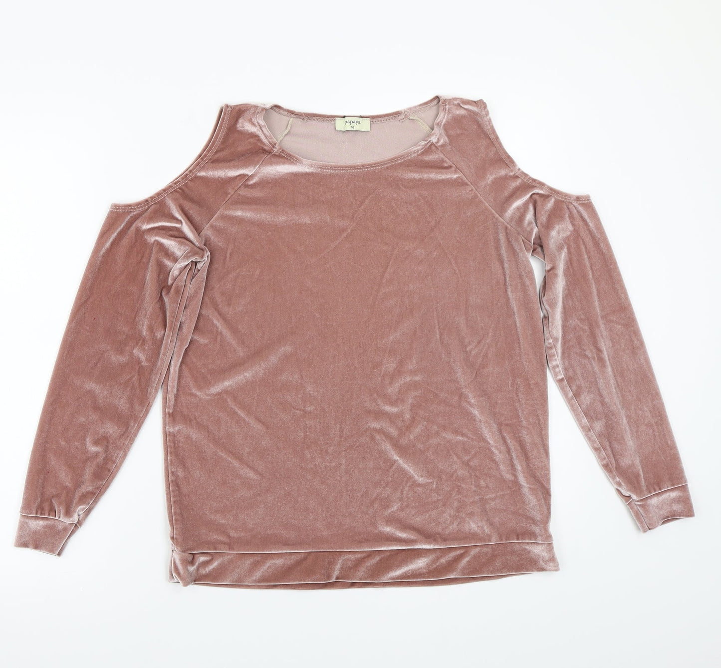 Papaya Womens Pink   Basic T-Shirt Size 10