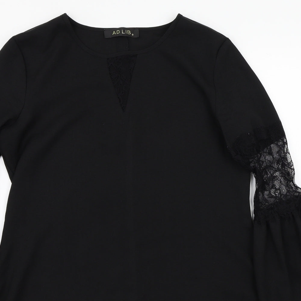 Ad lib Womens Black   A-Line  Size 8