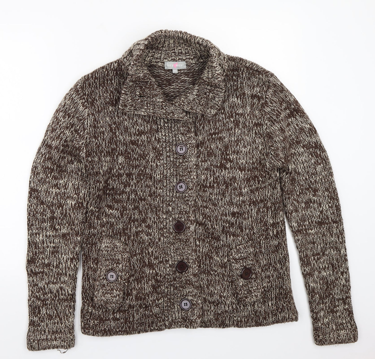 Key West Womens Brown   Cardigan Jumper Size L
