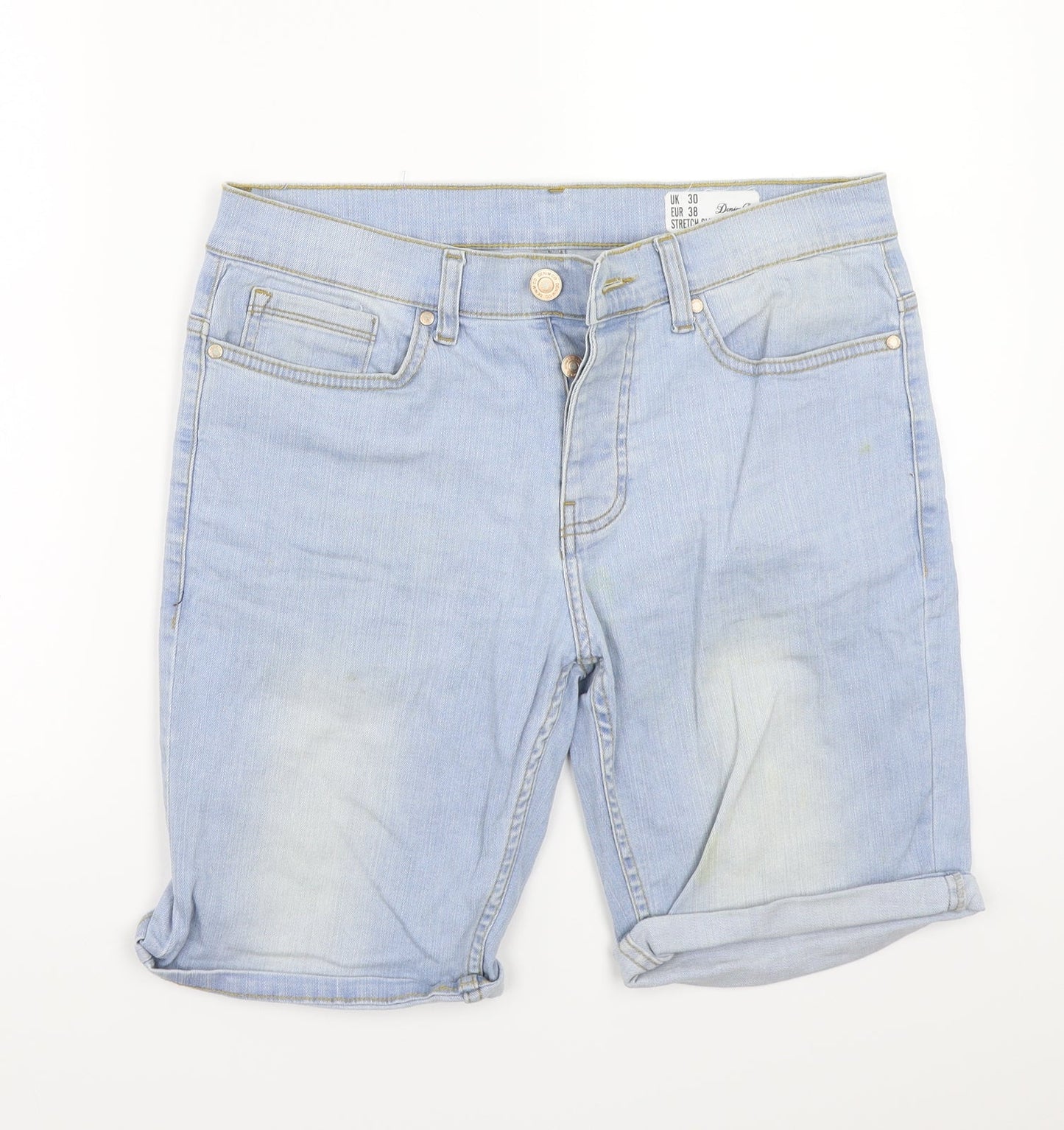 Denim & Co. Womens Blue   Cut-Off Shorts Size 30