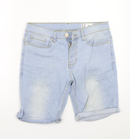 Denim & Co. Womens Blue   Cut-Off Shorts Size 30