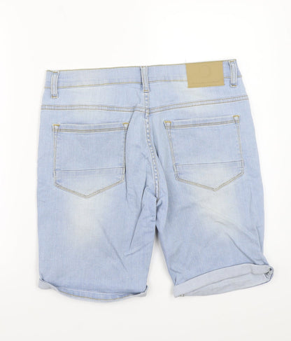 Denim & Co. Womens Blue   Cut-Off Shorts Size 30
