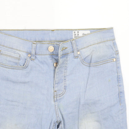 Denim & Co. Womens Blue   Cut-Off Shorts Size 30