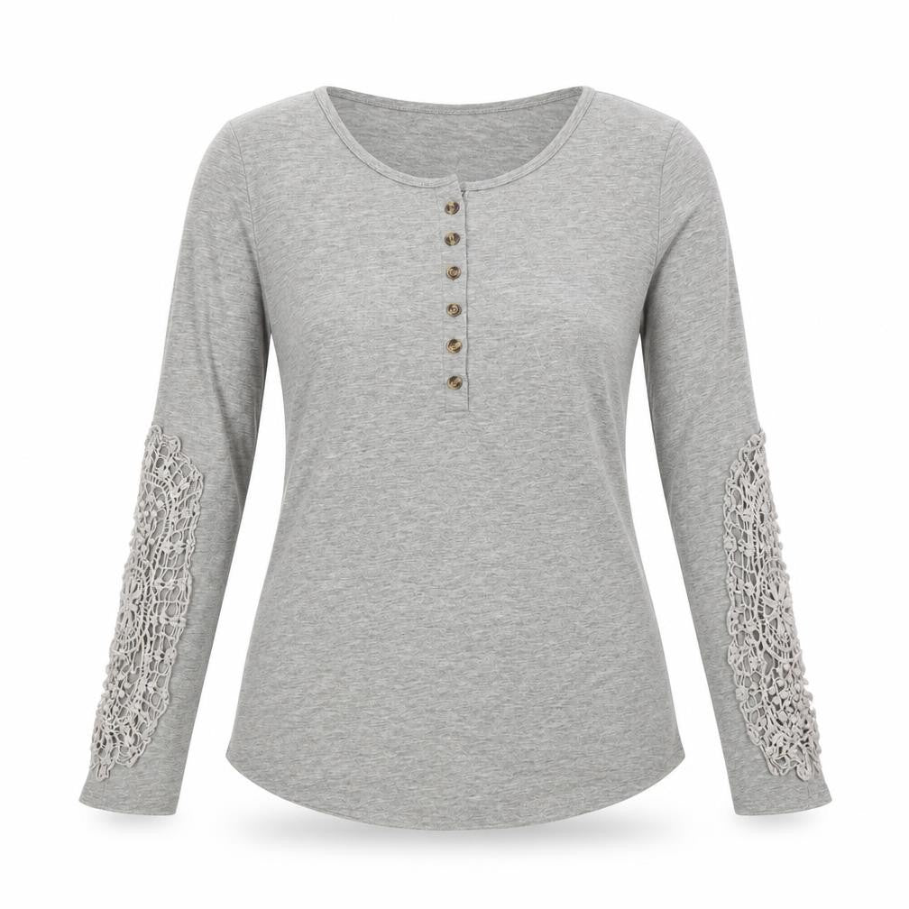 Womens UK Size S Zanzea Grey Basic T-Shirt