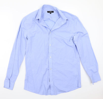 George Mens Blue    Button-Up Size 15