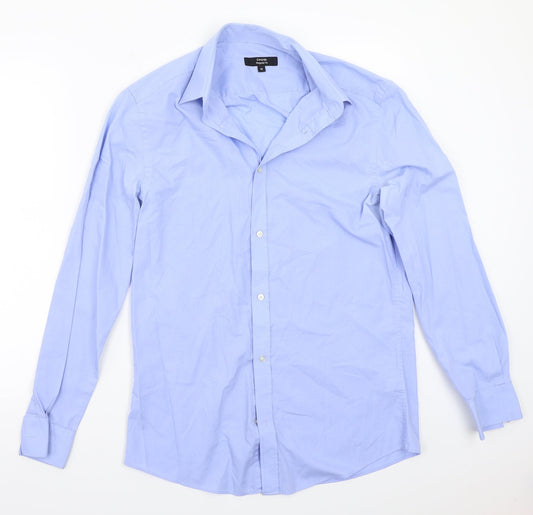 George Mens Blue    Button-Up Size 15