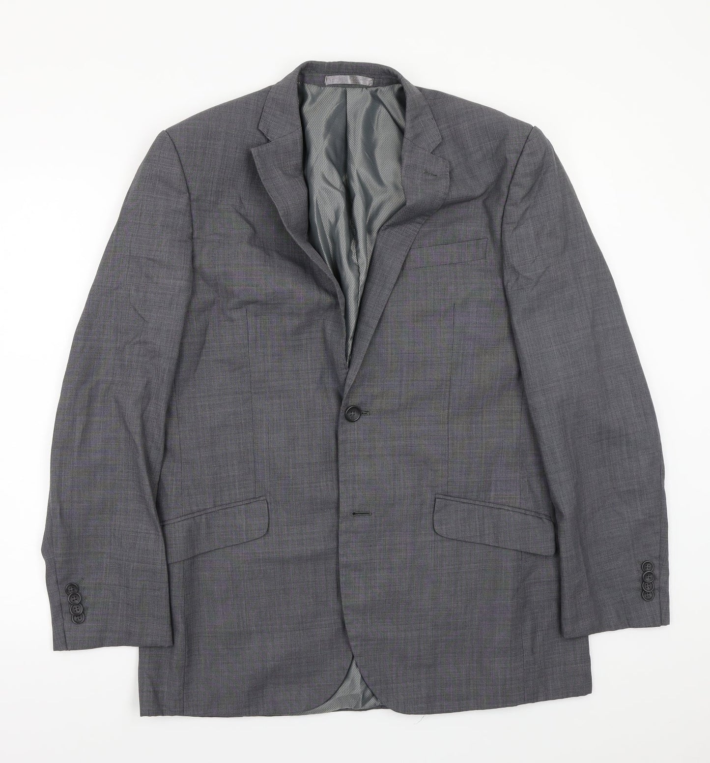 Mens UK Size 40 Greenwoods Regular Grey Suit Jacket