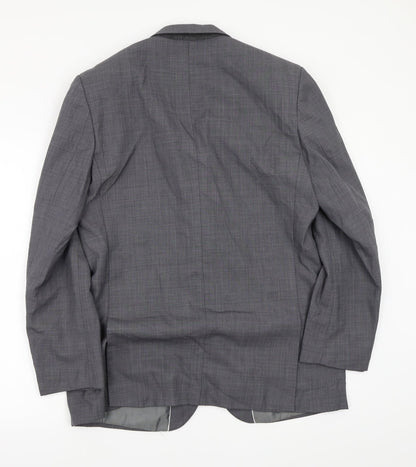 Mens UK Size 40 Greenwoods Regular Grey Suit Jacket