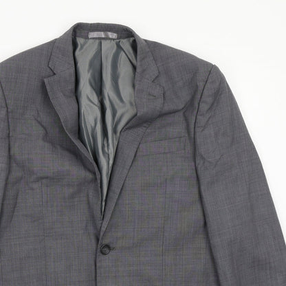 Mens UK Size 40 Greenwoods Regular Grey Suit Jacket