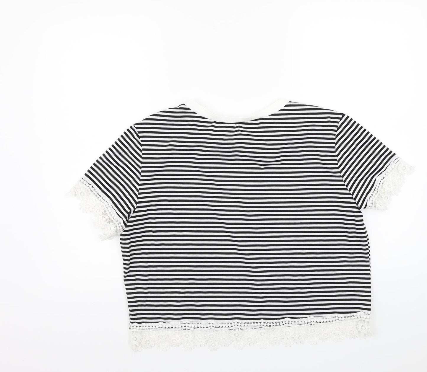 Womens UK Size XL Preworn White Basic T-Shirt