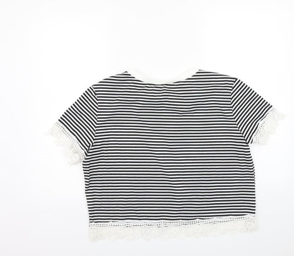 Womens UK Size XL Preworn White Basic T-Shirt