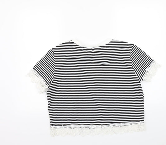 Womens UK Size XL Preworn White Basic T-Shirt