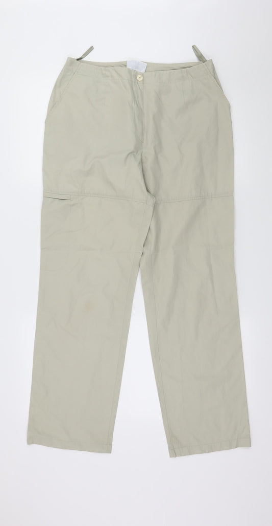 Womens UK Size 12 Principles Regular Fit  Beige Trousers