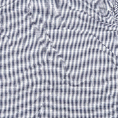 Mens UK Size L Marks and Spencer Blue  Button-Up Long Sleeve Casual Shirt