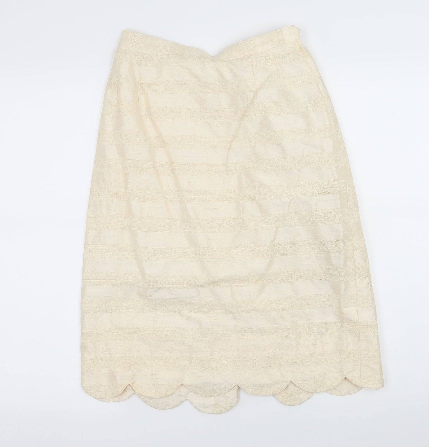 Rosemaria Womens Ivory Striped  Straight & Pencil Skirt Size 26 in