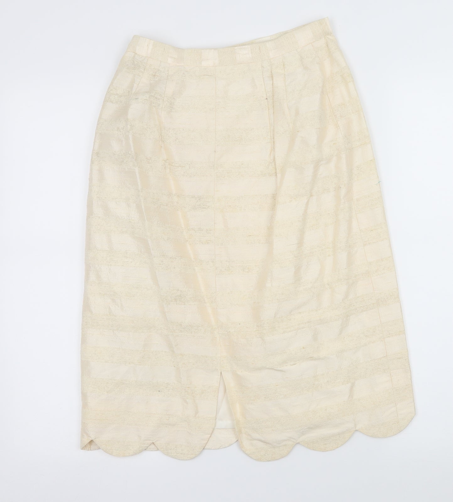 Rosemaria Womens Ivory Striped  Straight & Pencil Skirt Size 26 in