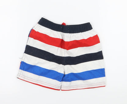 Rebel Boys Multicoloured Striped  Cropped Trousers Size 12-18 Months